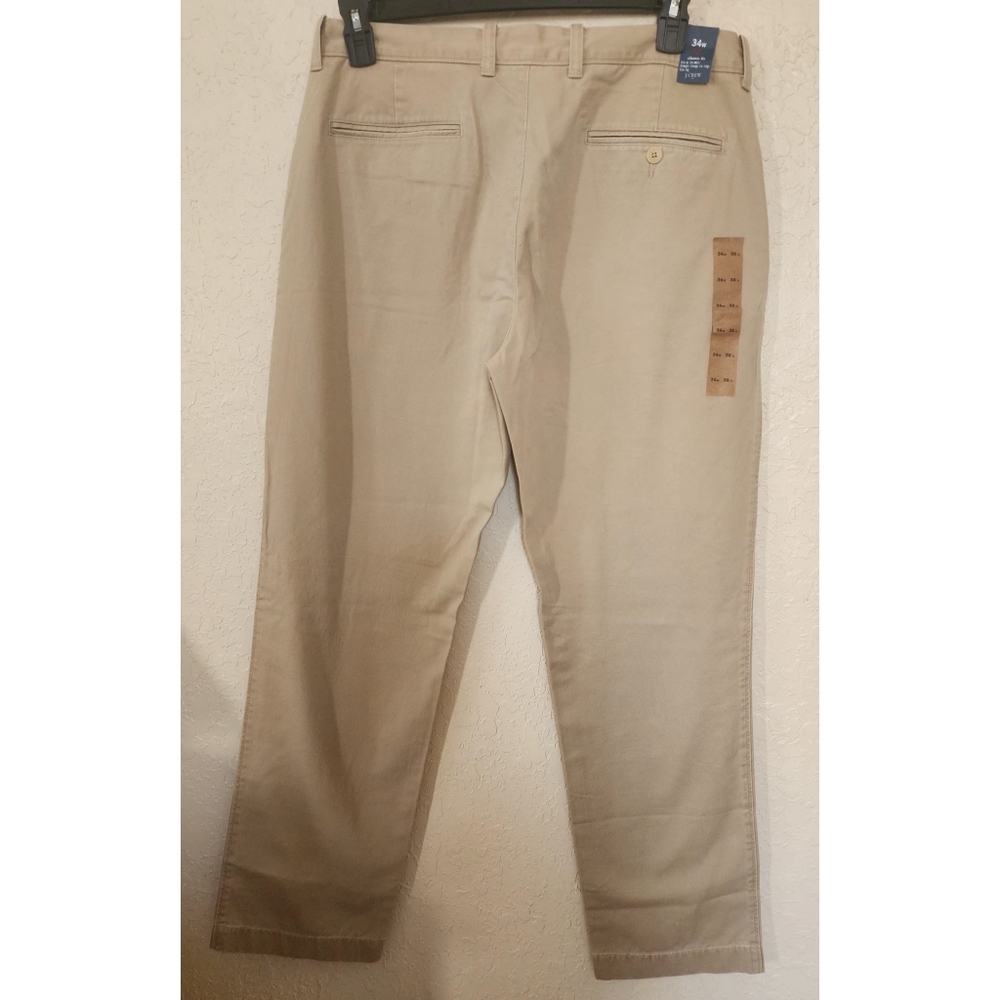 New J. Crew High-Rise Girlfriend Chino Pants in Khaki color Size 34X32 - Picture 4 of 11